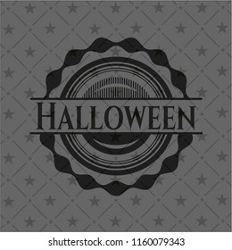 Halloween black emblem