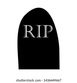 Halloween black grave elements. Vector illustration.