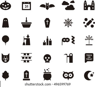 HALLOWEEN black icons