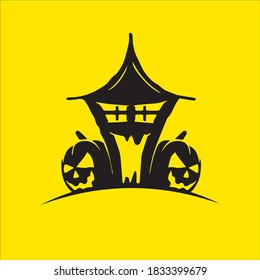 halloween black silhouettes eps illustration