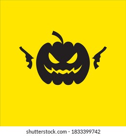 halloween black silhouettes eps illustration