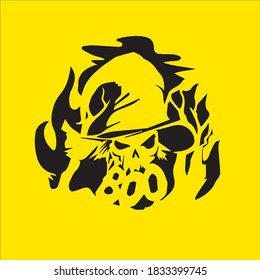 halloween black silhouettes eps illustration