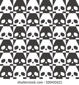 Halloween Black and White Pattern