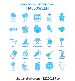Halloween Blue Tone Icon Pack - 25 Icon Sets