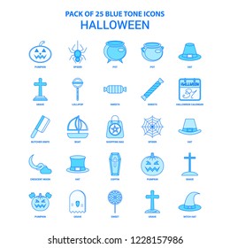 Halloween Blue Tone Icon Pack - 25 Icon Sets