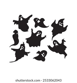 halloween boo face vector design
