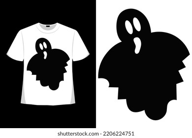 Halloween Boo Ghost Spooky Horror Tshirt Good For Clothes, Greeting Card, Poster, And Mug Design. 