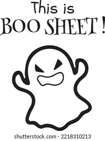 Halloween Boo Sheet Decor  Boo Sheet 2022 SVG PNG JPG Easy-To-Use Cricut Cut File Silhouette svg