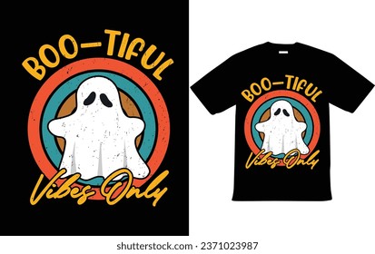 Halloween Boo T Shirt Design Vector For Happy Halloween