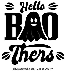 Halloween boo vector illustration. Halloween text logo symbol BOO Text Effect.