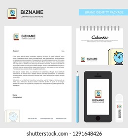 Halloween book  Business Letterhead, Calendar 2019 and Mobile app design vector template