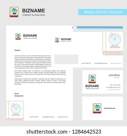 Halloween book  Business Letterhead, Envelope and visiting Card Design vector template