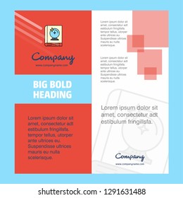 Halloween book  Company Brochure Title Page Design. Company profile, annual report, presentations, leaflet Vector Background