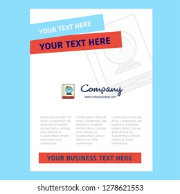 Halloween book  Title Page Design for Company profile ,annual report, presentations, leaflet, Brochure Vector Background