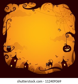 Halloween border for design