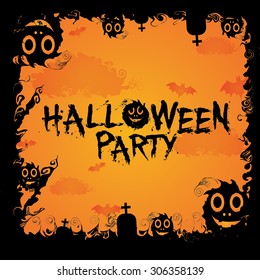Halloween border for design