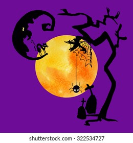Halloween border for design