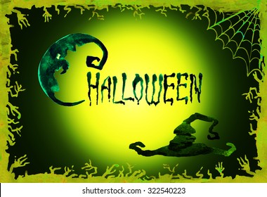 Halloween border for design