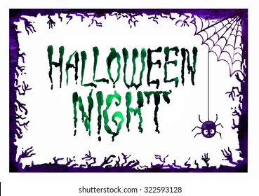 Halloween border for design