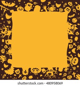 Halloween border for design