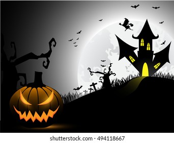 Halloween border for design