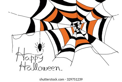 halloween borders on white background