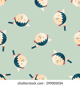 Halloween boy flat icon,eps10 seamless pattern background