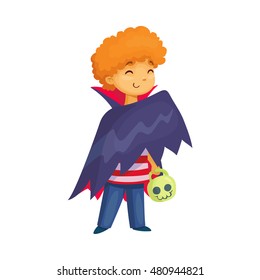 halloween boy vampire vector