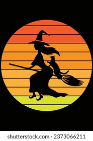 
Halloween Broom Witch eps cut file for cutting machine