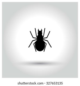 Halloween Bug icon. Halloween pictogram elements collection.  simple minimal, flat, solid, mono, monochrome, plain, contemporary style. Vector illustration web internet design elements