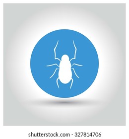 Halloween Bug icon. Halloween pictogram elements collection.  Halloween Party Day World wide celebrated on October 31. Vector illustration web internet design elements