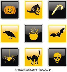 Halloween button set