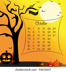 Halloween Calendar 2012: October