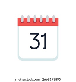Halloween Calendar Date Vector Icon