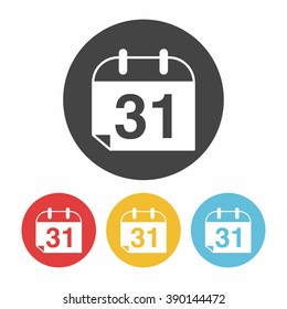 Halloween calendar icon