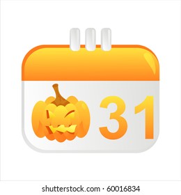 halloween calendar icon