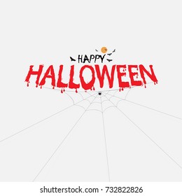 Halloween calligraphy abstract background.Halloween vector lettering.Happy Halloween Text Banner.Vector illustration