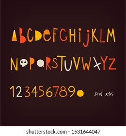 Halloween - Candies Bucket, Font and Characters Creator for Poster, Banner & Flyer