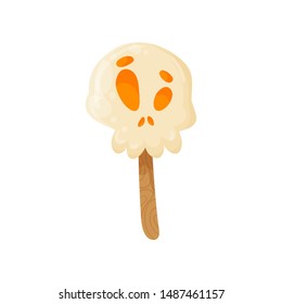 Halloween candies and sweets. Cartoon and flat style. Vector illustration isolated on white background.
