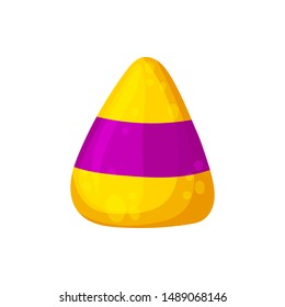 Halloween candies and sweets. Cartoon and flat style. Vector illustration isolated on white background.