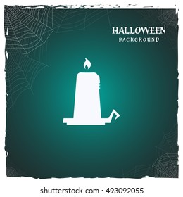 halloween candle. horror background