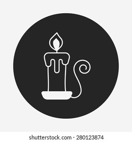 halloween candle icon