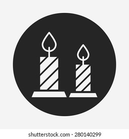 halloween candle icon