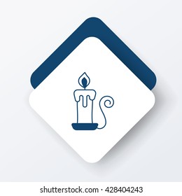 halloween candle icon