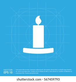 Halloween candle icon 