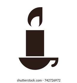 halloween candle icon