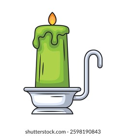 Halloween candle icon design. Vector design