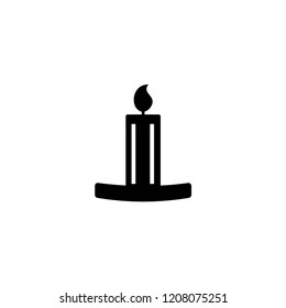 Halloween candle vector icon