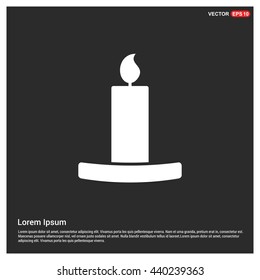 Halloween candles icon. 