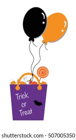 Halloween Candy and Balloons